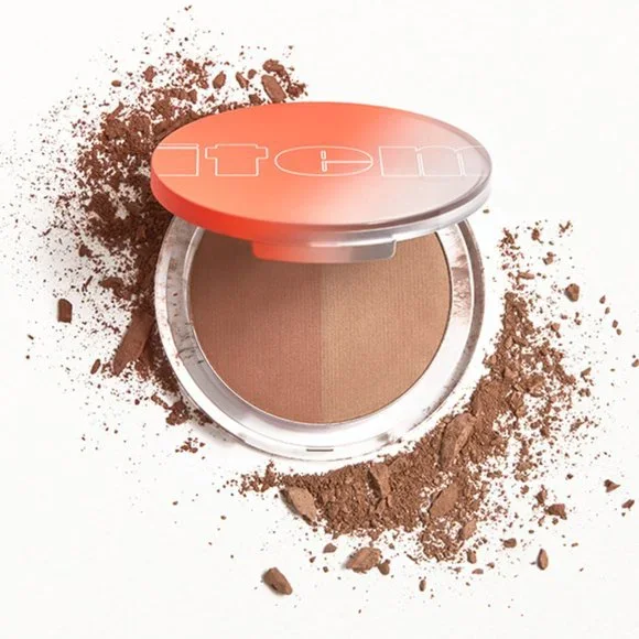 B2G1 FREE! Item Beauty Cheek Money Swipe & Glow Bronzer Contour Duo Mood / Vibez - Picture 1 of 5